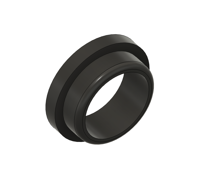 CAD render of the flange bushing